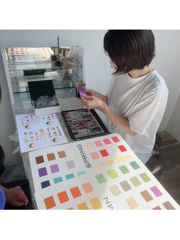 リボーン(REBORN)/カラー診断風景