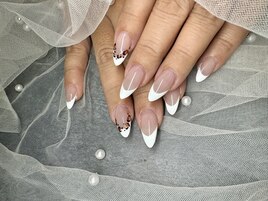 フレンチ×ヒョウ柄