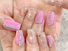 プライズアイリス アイラッシュ 池袋東口店(prize Iris eyelash)/キラキラエフェクトネイル