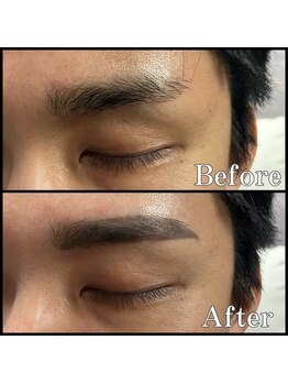 眉毛男子 新宿店/眉毛【 before / after 】