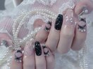 チェックネイル　9500円