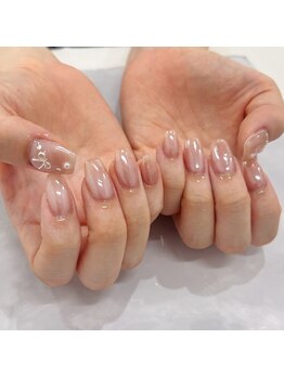 ワイズビューティー 天王寺店(y's beauty)/ホワイトミラーネイル