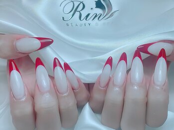 リンネイル 新大久保店(Rin Nail)/#フレンチ　#レッド
