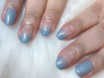 リュエネイル 都立大学(LUE NAIL)/ブルーグラデーションネイル