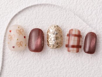 アイネイルズ 大宮店(I nails)/手書きリボン
