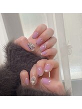 コロミネイル(colome nail)/ガラスフレンチ