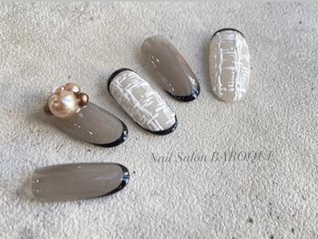 ネイルサロン バロック(Nail Salon BAROQUE)/ツイード×フレンチデザイン