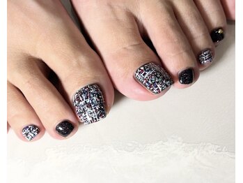 ツイードフットネイル