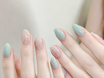センシー ネイル スタジオ(Sensy Nail Studio)/清楚でピュアなミントレース