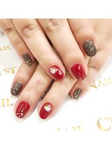 クリスタルネイル ゆめタウン博多店(CRYSTAL NAIL)/バレンタインネイル