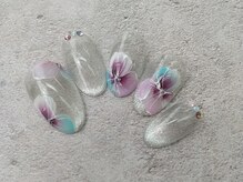 ディーエッセンス(D.....ESSENCE)/シルバーマグにフラワーアート