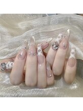 バイムーンサロン(By Moon Salon)/クリスマスチェックネイル