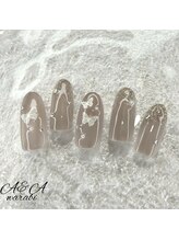 エーアンドエー 蕨店(A&A)/綺麗め蝶々ネイル