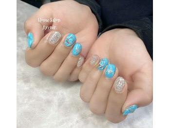 ホームサロンアヴニール(Home Salon Avenir.)/ターコイズネイル♪