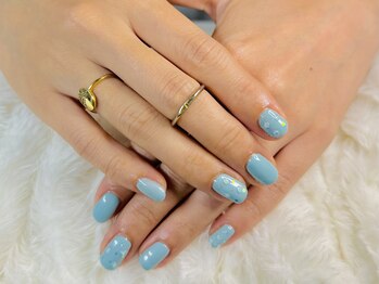 ケアビューティサロン(care beauty salon)/水色ネイル