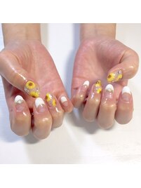 ひまわりネイル