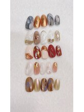 レインボーネイルズ(Rainbow nails)/ニュアンス　着物　成人式