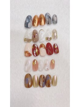 レインボーネイルズ(Rainbow nails)/ニュアンス 着物 成人式