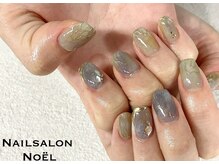 ノエル(Noel)/くすみニュアンスミラーネイル