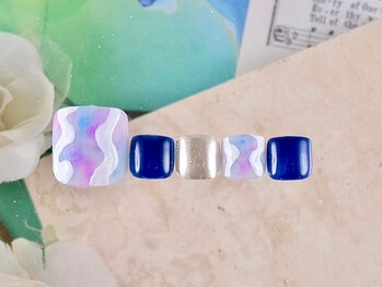 ショコ アンド ラム(Syoko&Lum)/梅雨ネイル