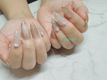 フランセス(Frances)/ミラーフレンチ×球体パール