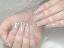 【Mizuki】ガラスフレンチネイル