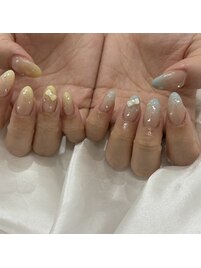 イエロー×ブルーグラデーション
