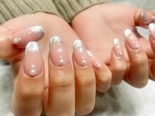 エーネイルルーム(A.Nail.room)/シルバーフレンチネイル☆