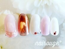 ネイル―ジュ 札幌大通店(nairouge*)/ニュアンスミラーネイル♪