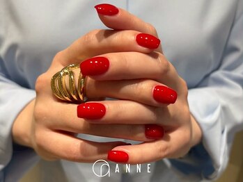 アンネ 東心斎橋店(ANNE)の写真/【パラジェル使用/初回オフ込】ちゅるんとワンカラー￥4000から！こなれ感/垢ぬけ感/透明感ならお任せ♪