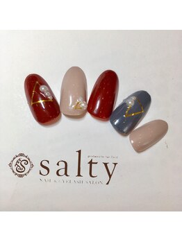ネイルアンドアイラッシュサロン ソルティ 寺田町(salty)/ハンド/アート10本コース