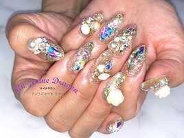 【ロングネイル】ゴテゴテネイル