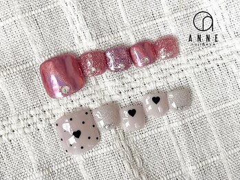 アンネ 梅田 ALLYS店(ANNE)/foot art design9月☆パラジェル