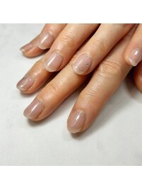 天然石ネイルワンカラー