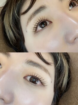 ルクール 小出店(Le Coeur)の写真/《モチが良く自然な仕上がり》自まつ毛が少ない方や一重や奥二重にお悩みの方も◎仕上がりの美しさに感動!