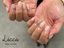 リッカ 鍋島店(Licca)/大人ツイードネイル