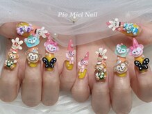 ピオミエルネイル 新宿(pio miel nail)/Disney風盛りネイル