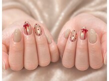 アフローディアネイル ネオ 葛西店(aphloadia nail neo)の雰囲気（トレンドのリボン×マグネットが映える上品大人ネイル 葛西/浦安）