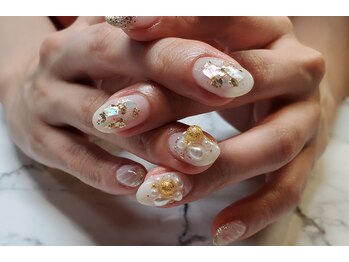 ネイルサロンブラン(nail salon BLANC)/ニュアンスなブライダルネイル