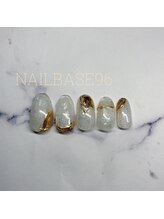 ネイルベースキュウロク(NAILBASE96)/シンプルホワイトネイル