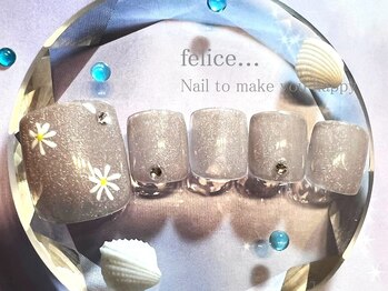 ネイルサロン フェリーチェ(felice)/【定額フットネイル】¥8500