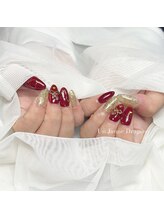 アン ジョーヌドラゴ/【フットネイル】リボンネイル