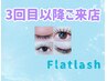 3回目以降ご来店のお客様《フラットラッシュ》抗菌■80本■オフ込【4700円】