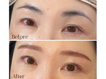 エムアンド(m&)/眉WAX+マスカラまつ毛パーマ