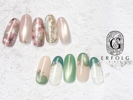 ニュアンスフラワーネイル