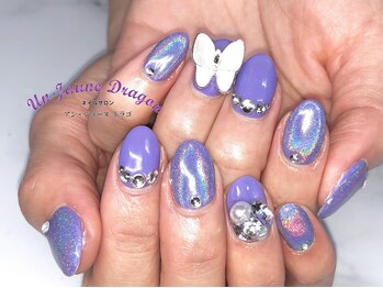 アン ジョーヌドラゴ/【自爪ネイル】パープルネイル