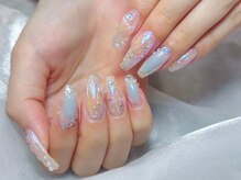 プティ アイビューティ 京橋店(peTiT eyebeauty)/マーメイドネイル　　オーロラ