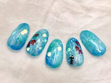 ラウレアネイル(Laule’a Nail)/【定額】金魚ネイル 夏祭り 夏