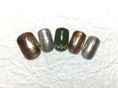 【フットネイル】ミラーネイル