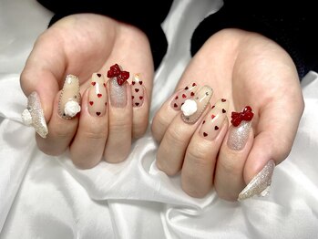 ヤシネイル(Yashi Nail)/ゴージャス持込 バレンタイン